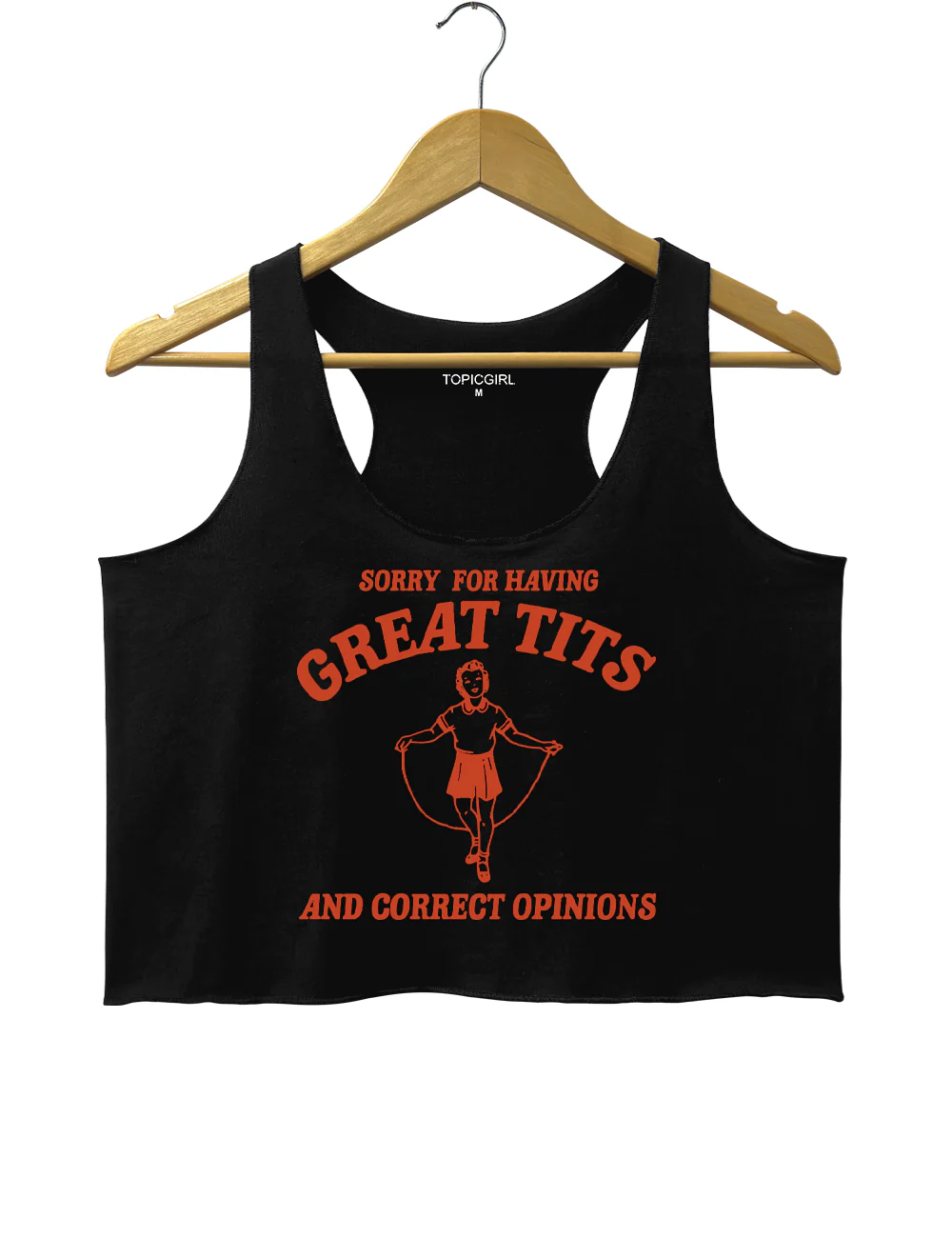 Sorry For Having Great Tits And Correct Opinions Crop Tank Top