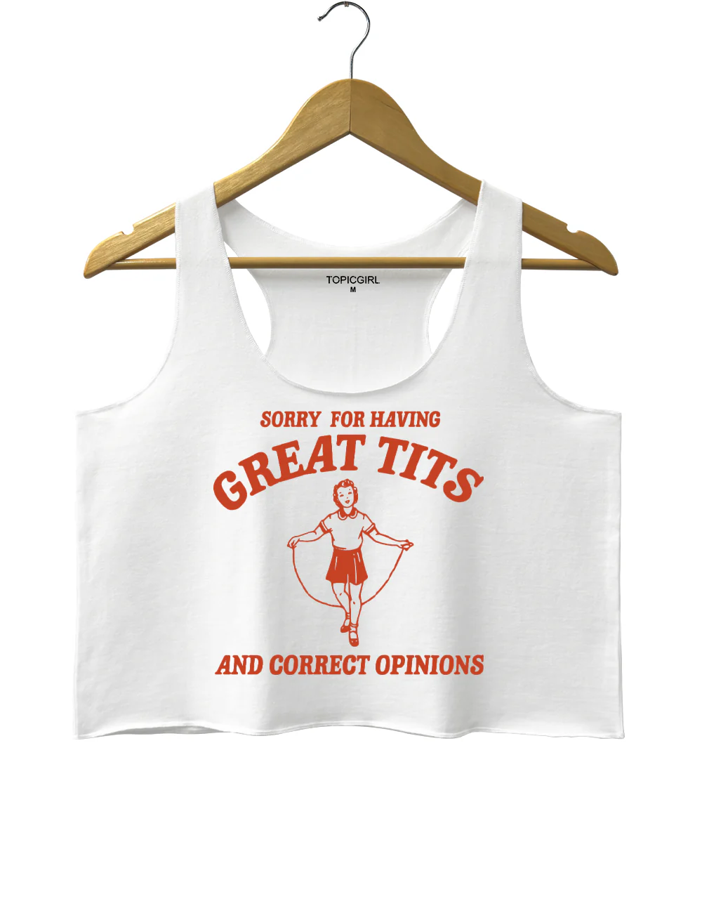 Sorry For Having Great Tits And Correct Opinions Crop Tank Top