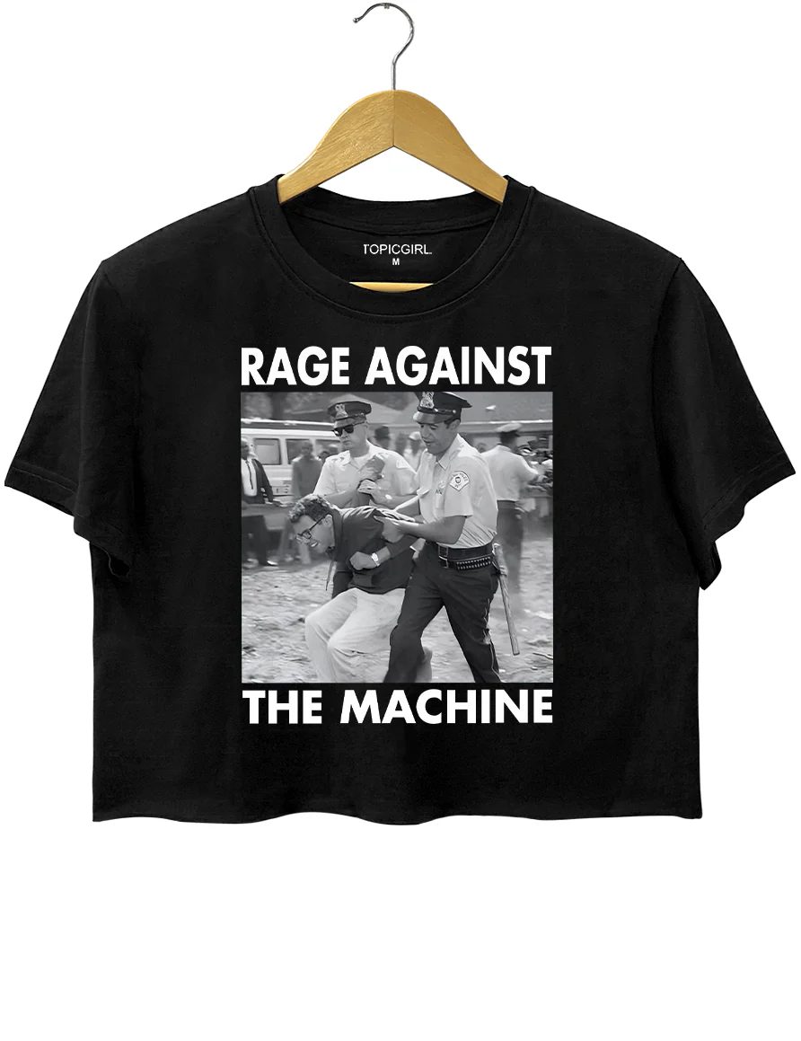 1963 Arrest Bernie Sanders Crop Top