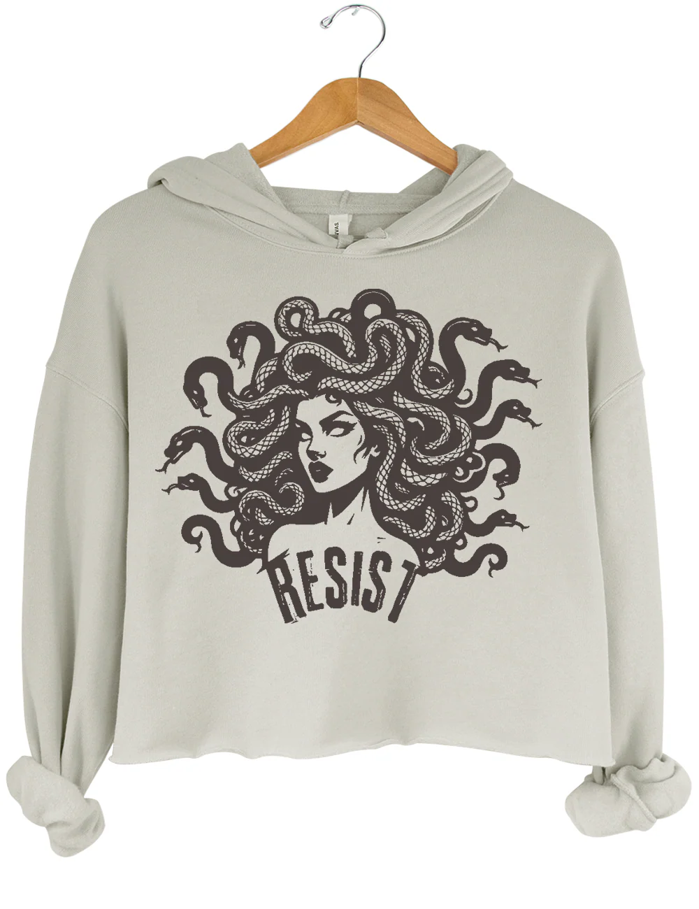 Resist Medusa Crop Hoodie