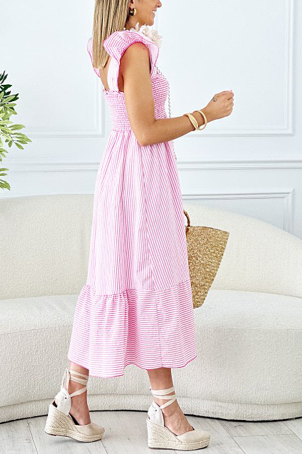 Lilac Doll Sleeveless Square Neck Dress