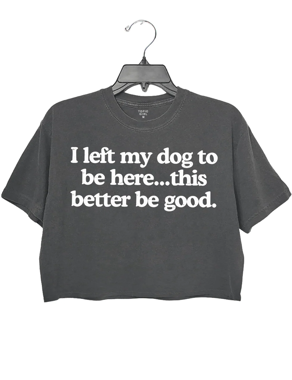 I Left My Dog To Be Here This Better Be Good Crop Top