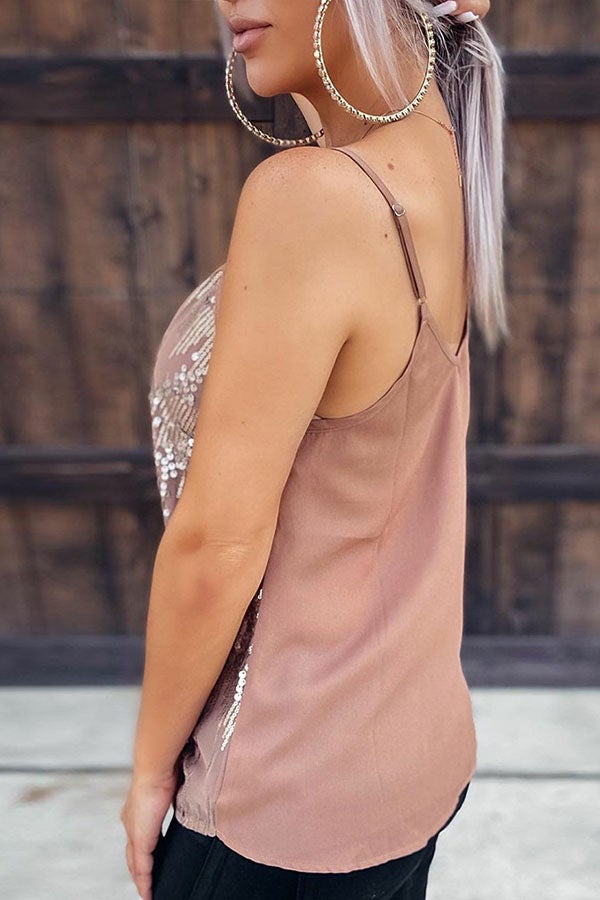 Wonderland Sequin Tank Top
