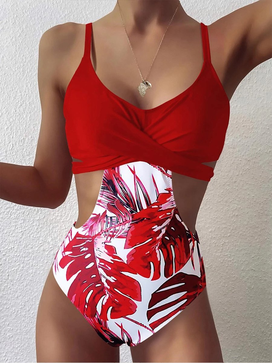 Printed One-piece Swimsuit
