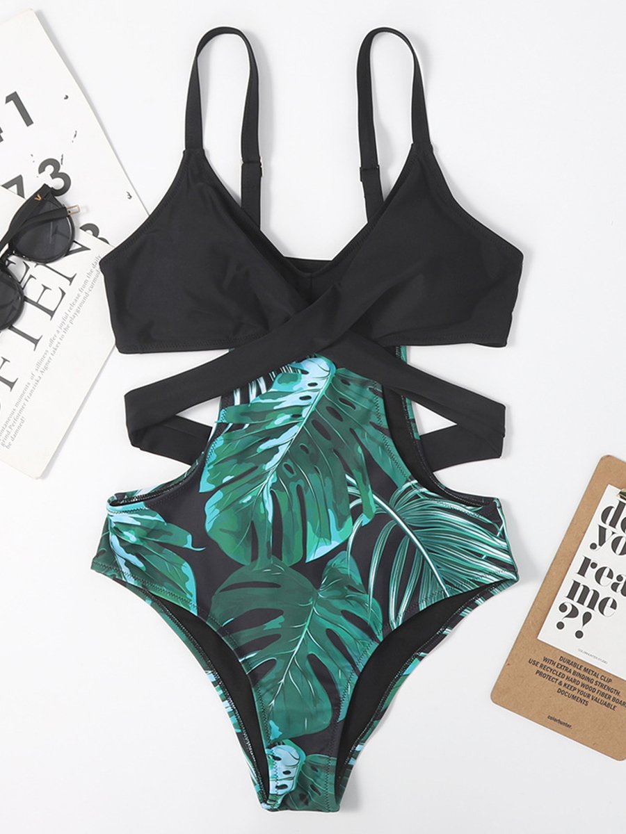 Printed One-piece Swimsuit