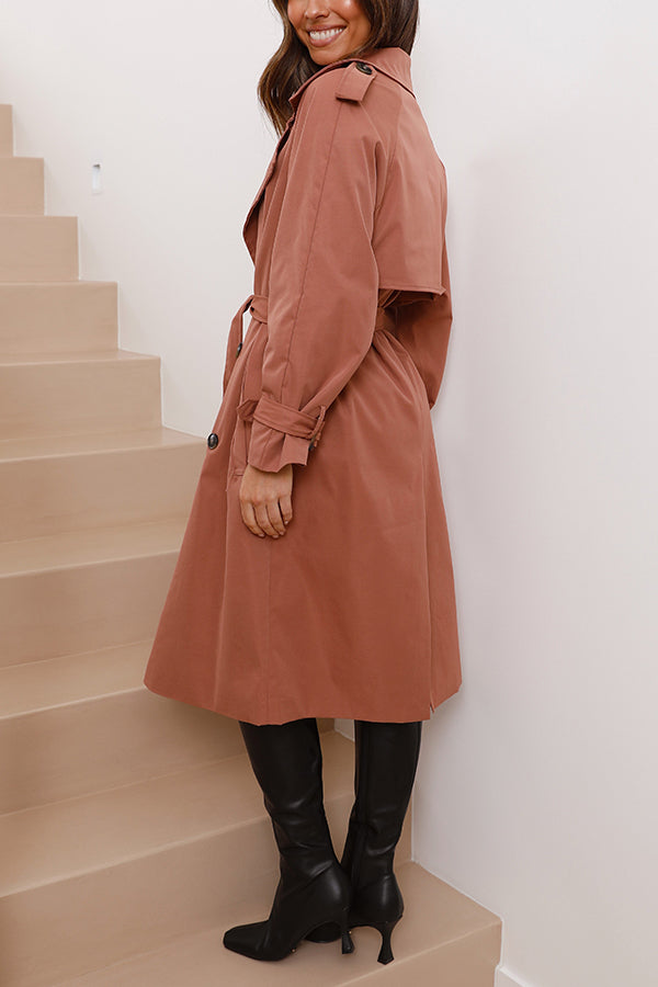 Samara Single Breasted Lapel Trench Coat