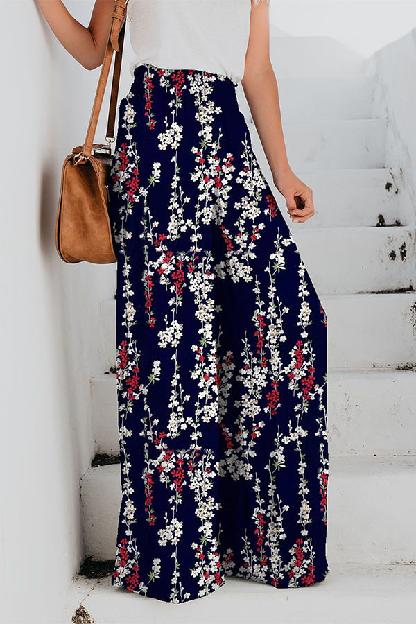 Emma Smocked Tie Dye Wide Leg Pants