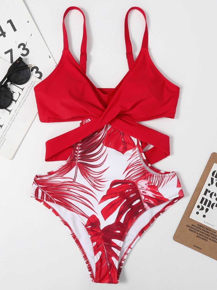 Printed One-piece Swimsuit
