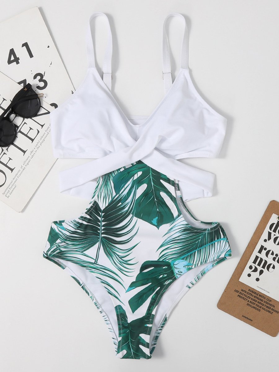 Printed One-piece Swimsuit