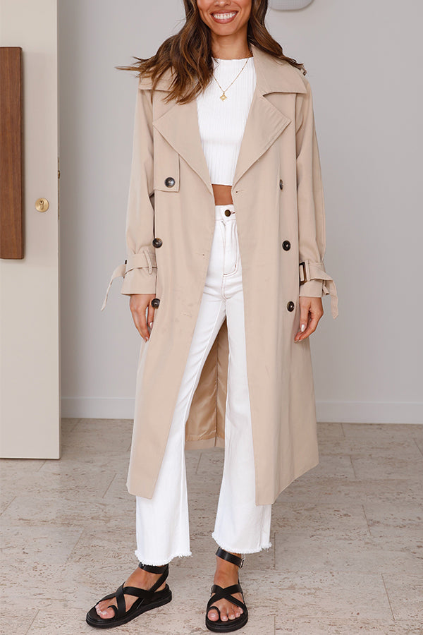 Samara Single Breasted Lapel Trench Coat