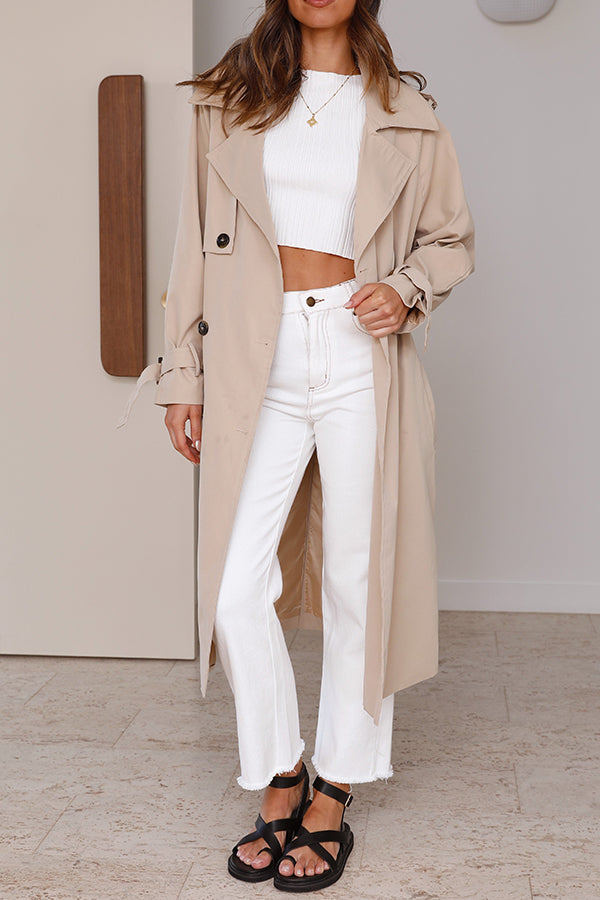 Samara Single Breasted Lapel Trench Coat
