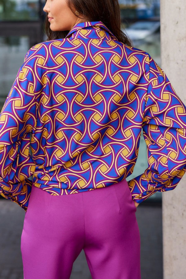Comfortable Statement Casual Printed Blouse