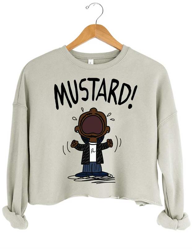 Kendrick Lamar MUSTARD Crop Sweatshirt