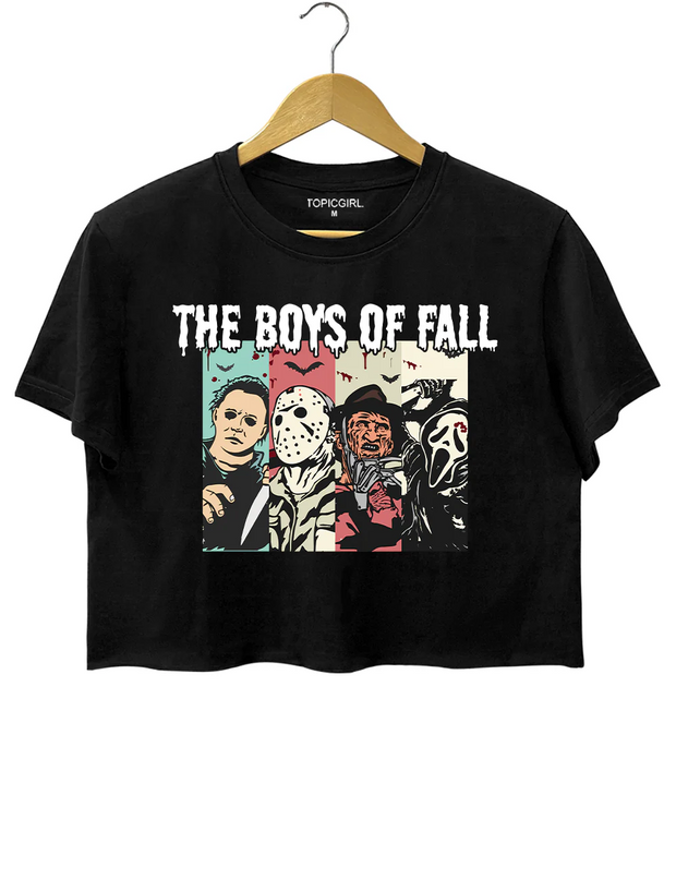 The Boys Of Fall Halloween Crop Top