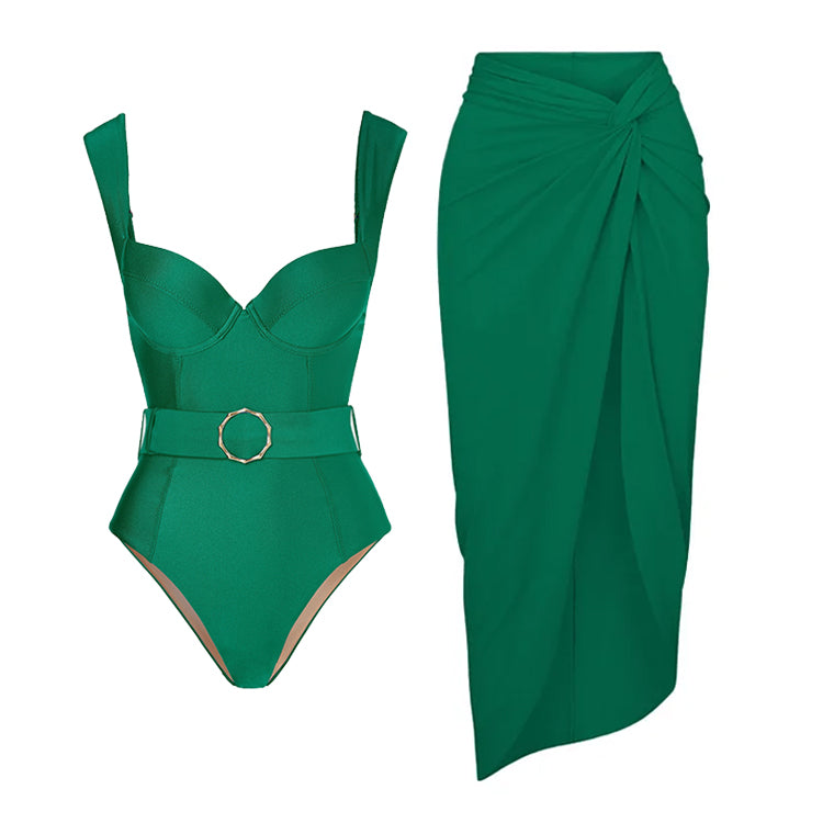 Maillot de bain une pièce et paréo Vioye Sling Belt 
