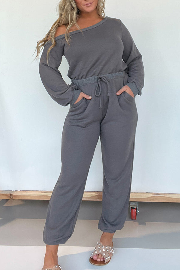 DARE ME OFF-THE-SHOULDER-JUMPSUIT ANTHRAZIT 