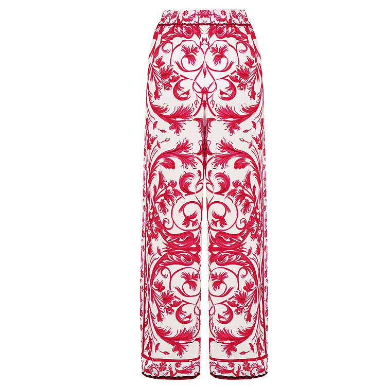 Maillot de bain une pièce réversible à épaules nouées et jupe style baroque 