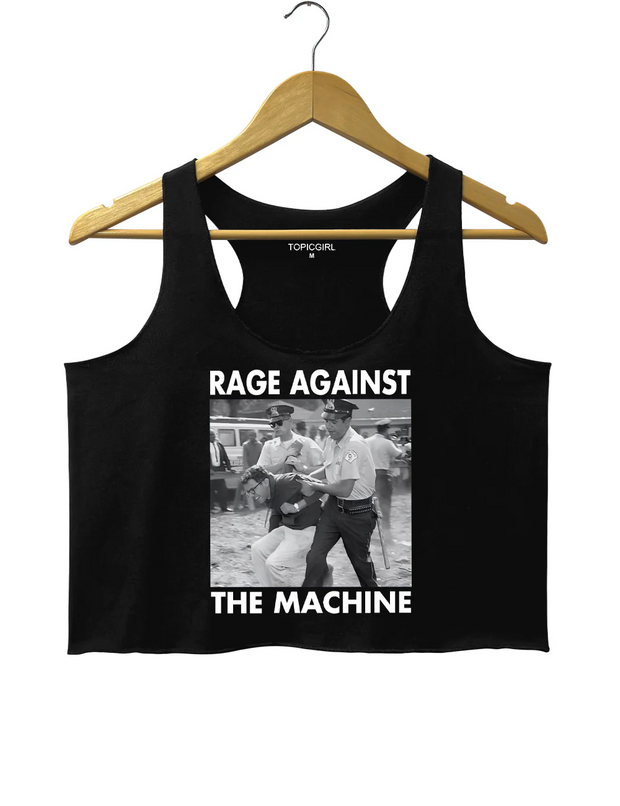 1963 Arrest Bernie Sanders Crop Tank Top