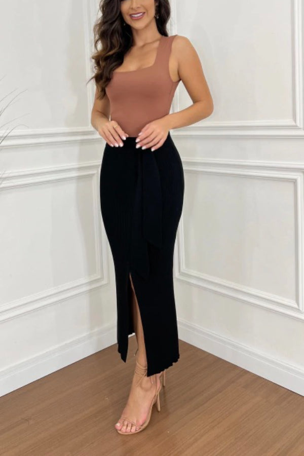 JUPE MIDI EN TRICOT ANASTÁCIA