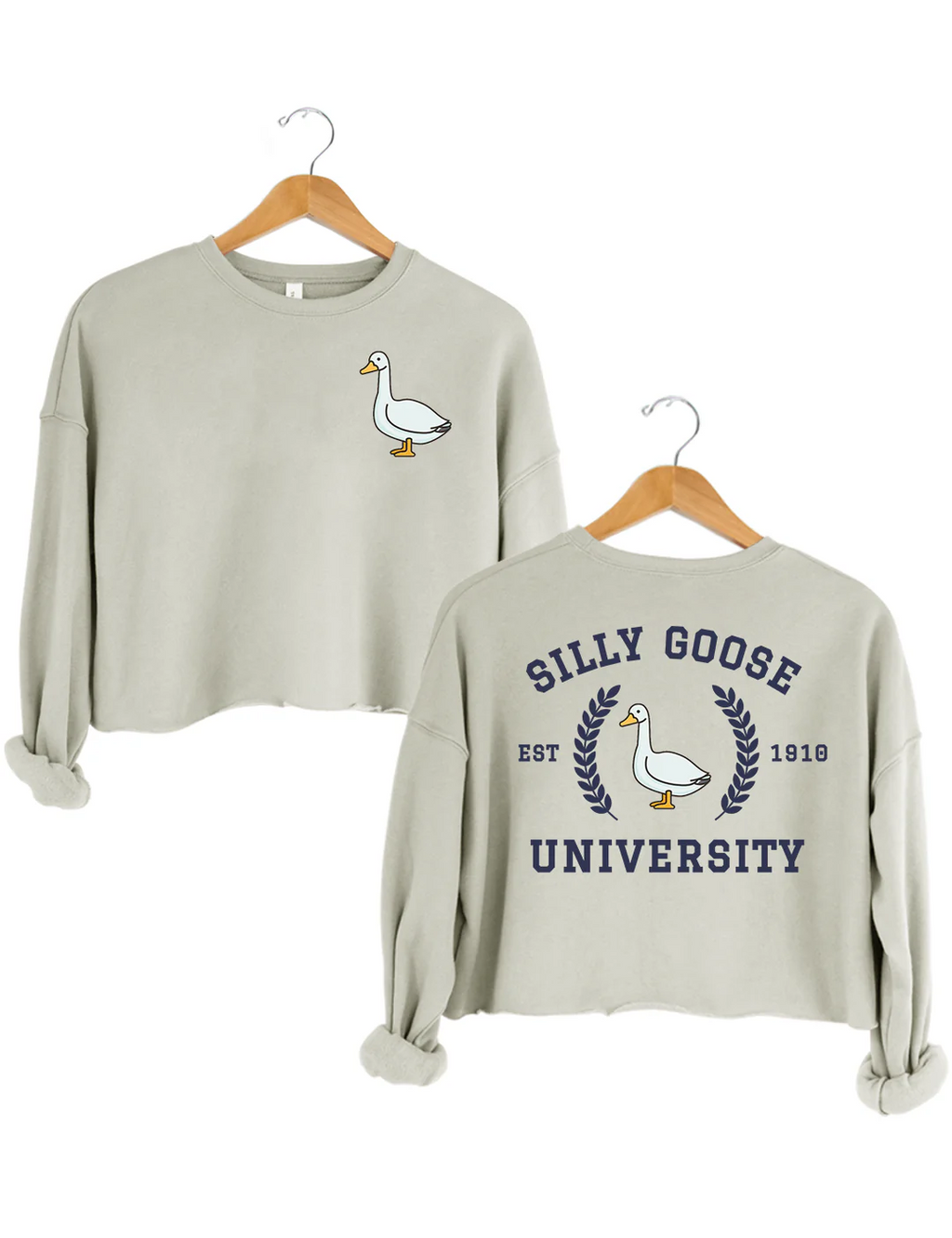 Silly Goose University Crop Sweatshirt