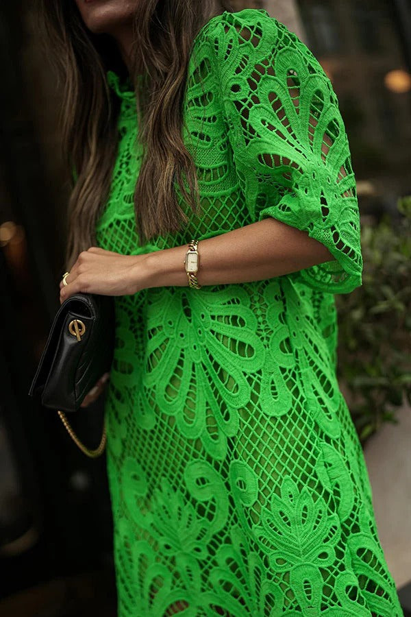 Mini-robe en dentelle au crochet Reason To Smile 