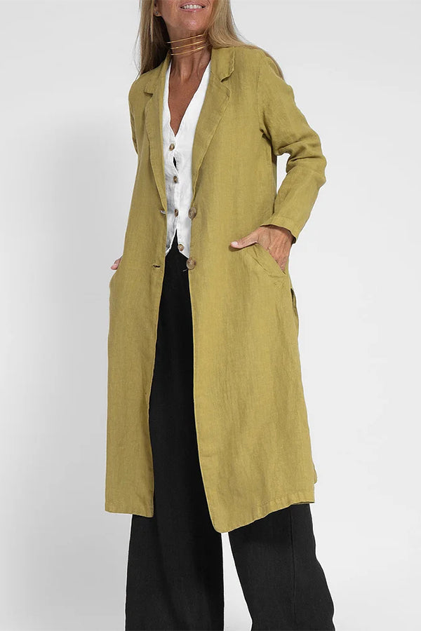 Women Linen Frock Coat