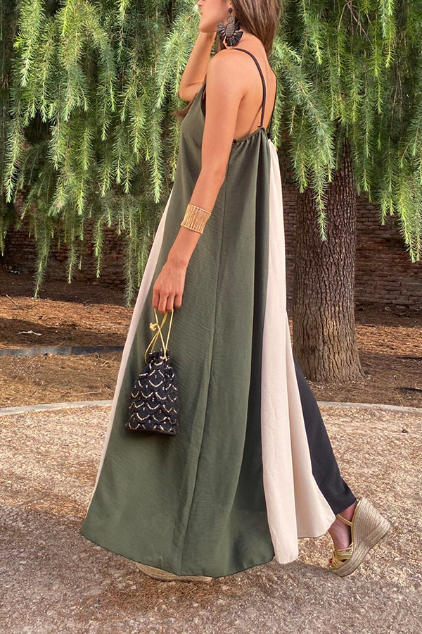 Robe nuisette colorblock rose Cartagena