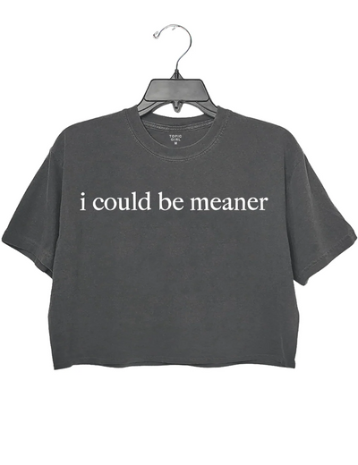 I Could Be Meaner Crop Top
