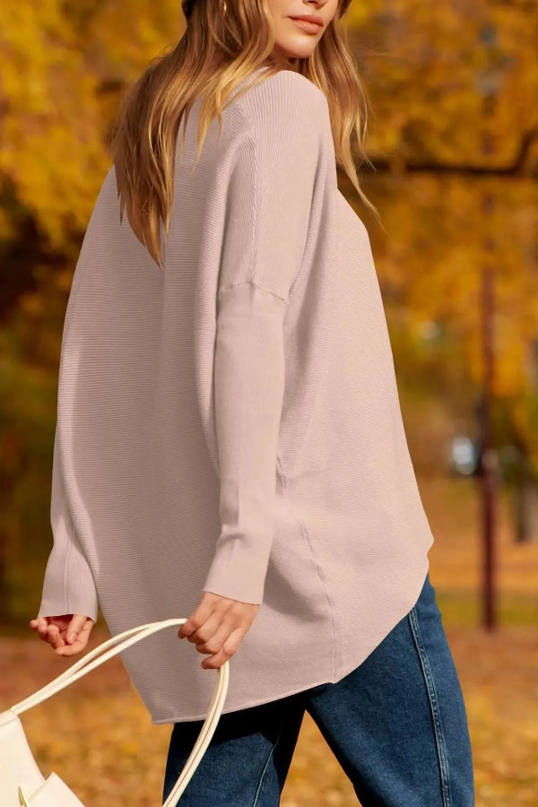 Pull en maille à manches chauve-souris pour femme (achetez-en 2, livraison gratuite) 