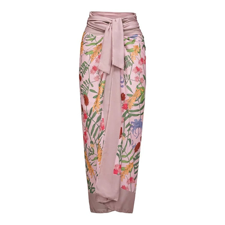 Maillot de bain une pièce réversible avec nœud papillon et jupe/sarong Swimgirls 