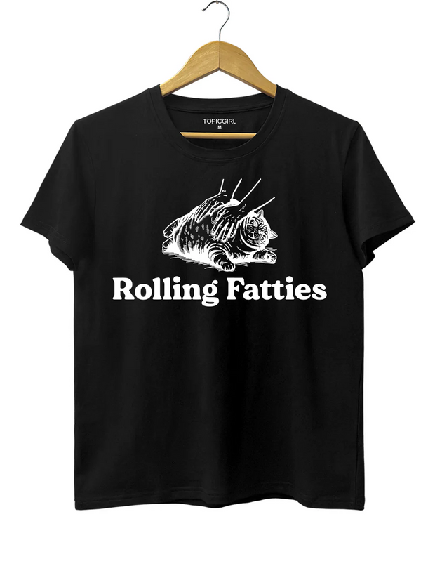 Cat Rolling Fatties Tee