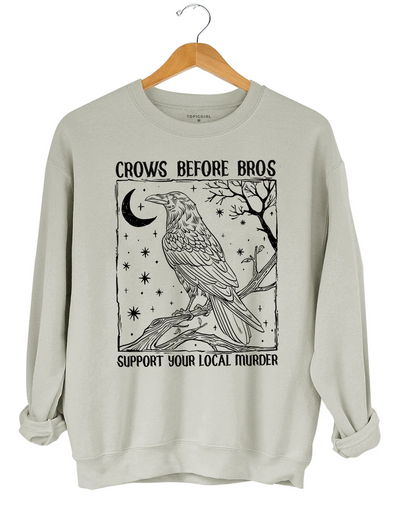 Dark Academia Crows Before Bros Sweatshirt