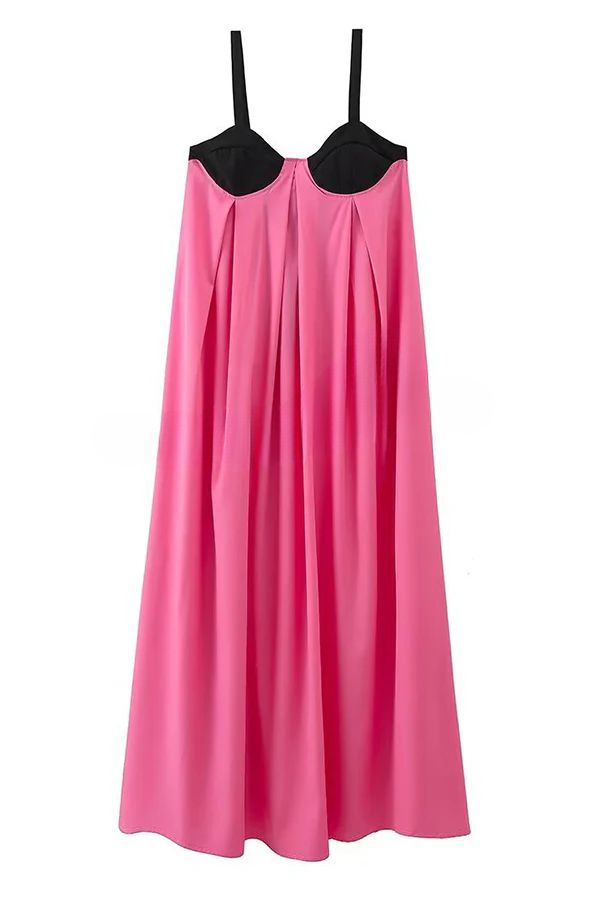 Sexy ärmelloses, rückenfreies Maxikleid mit Schnürung