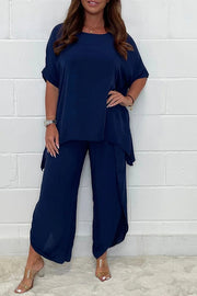 Floaty 2 Piece Sleeved Trouser Set