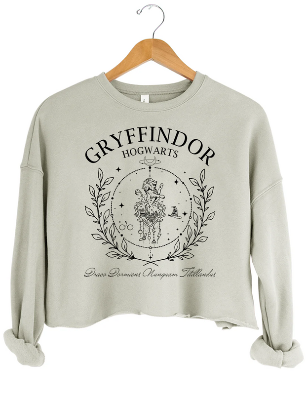Hogwarts Gryffindor Crop Sweatshirt