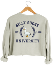 Silly Goose University Crop Sweatshirt