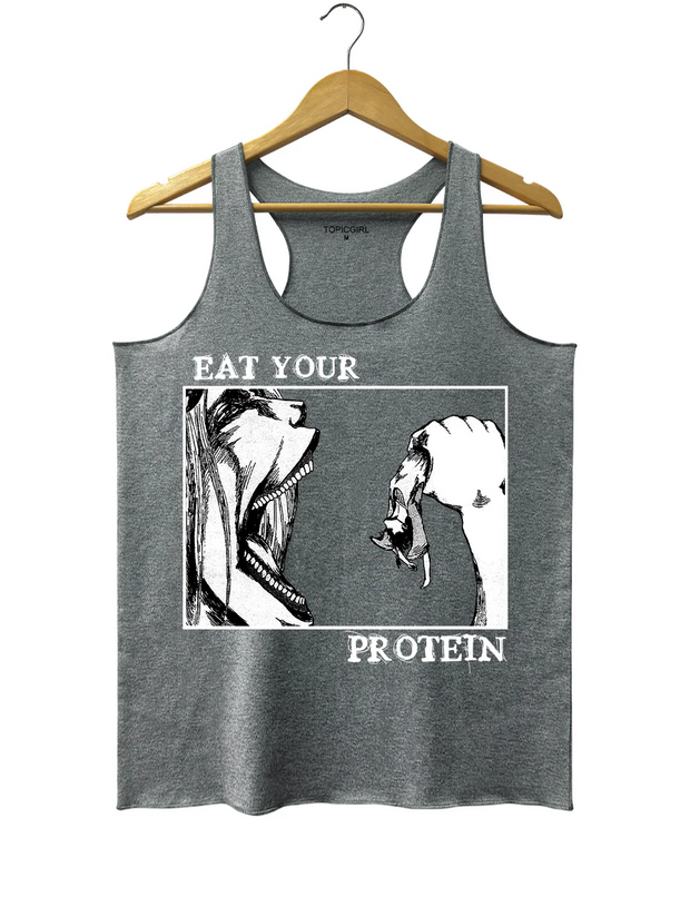 Attack On Titan Eat Your Protein Tank Top