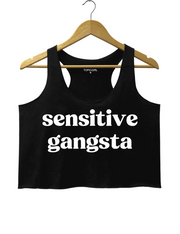 Sensitive Gangsta Crop Tank Top