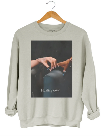 Holding Space Ariana Cynthia Finger Hold Defying Gravity Sweatshirt