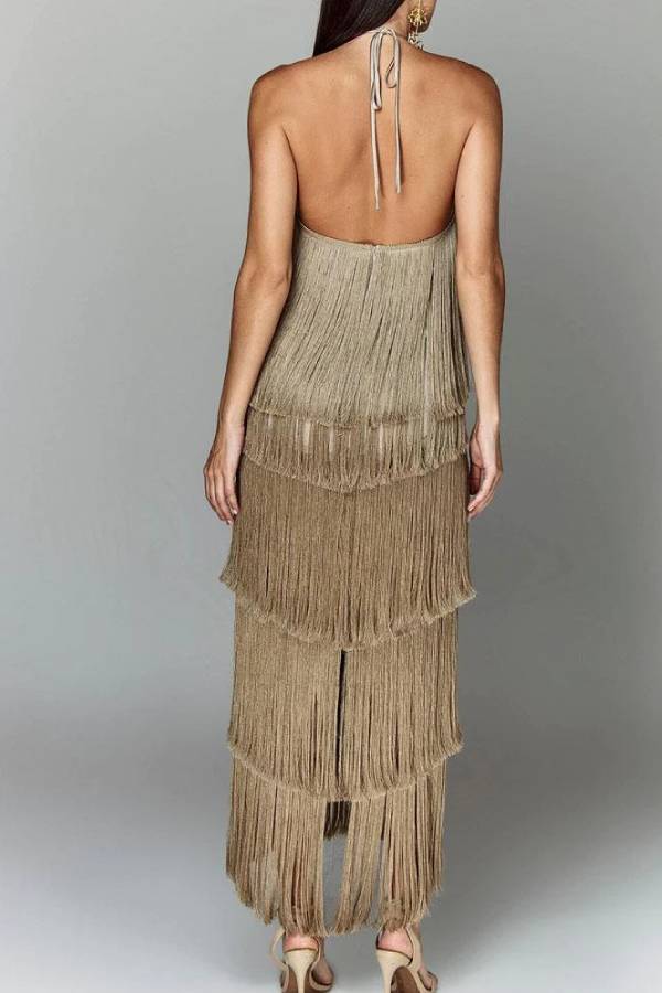Stylish Fringed Dress