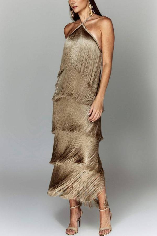 Stylish Fringed Dress