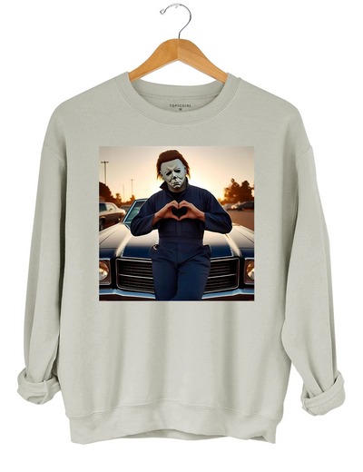 Michael Myers Halloween Heart Hands Sweatshirt