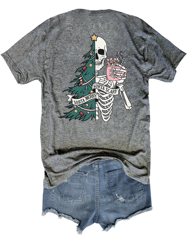 Sorta Merry Sorta Scary Christmas Tee