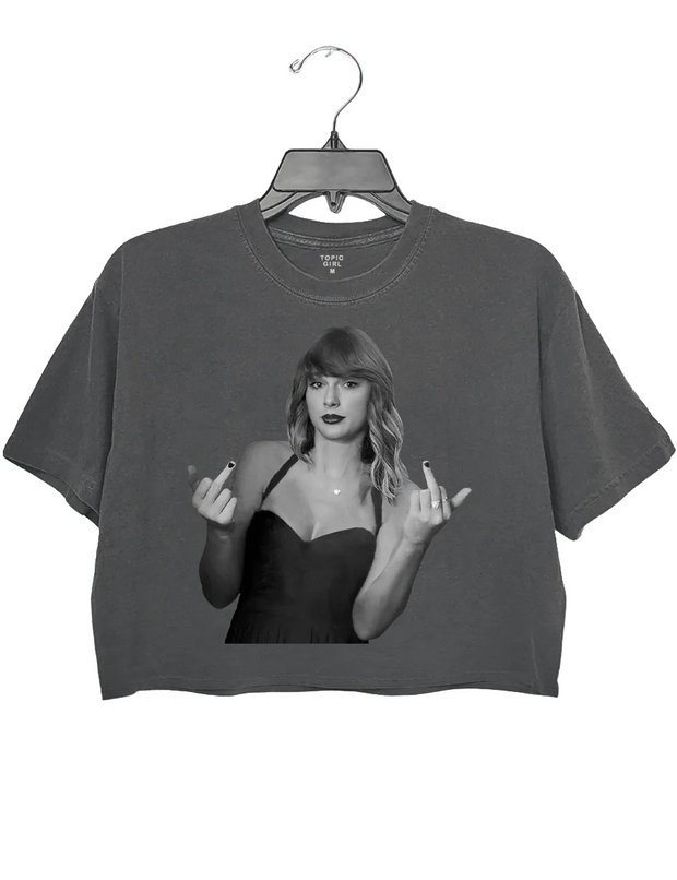 Trash Takes ltself Out Crop Top