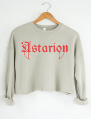 Astarion Baldur's Gate 3 Adventure Awaits Crop Sweatshirt