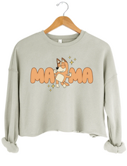 The Motherhood Tour Bluey Mama Crop Sweatshirt