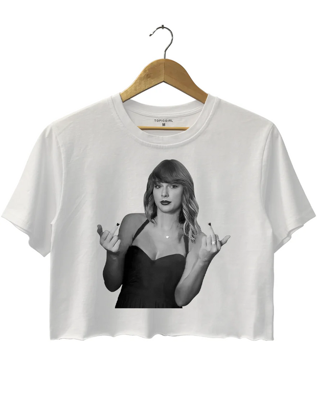 Trash Takes ltself Out Crop Top