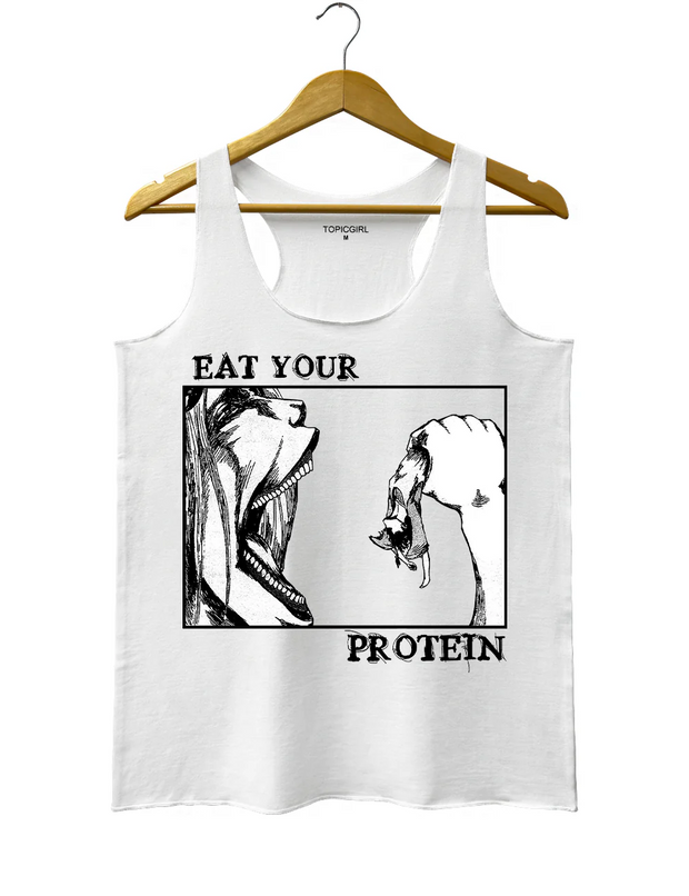 Attack On Titan Eat Your Protein Tank Top