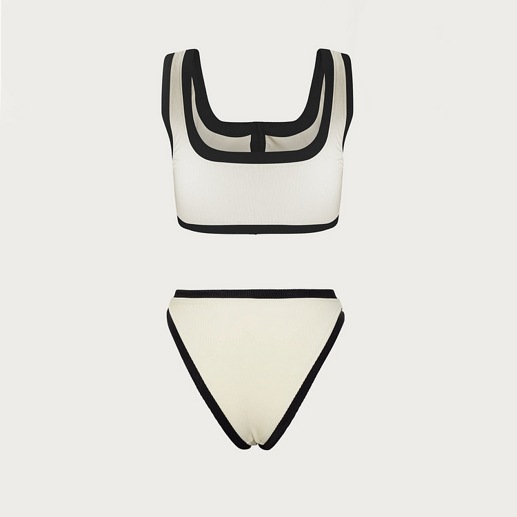 Maillot de bain bikini Grace à blocs de couleurs 