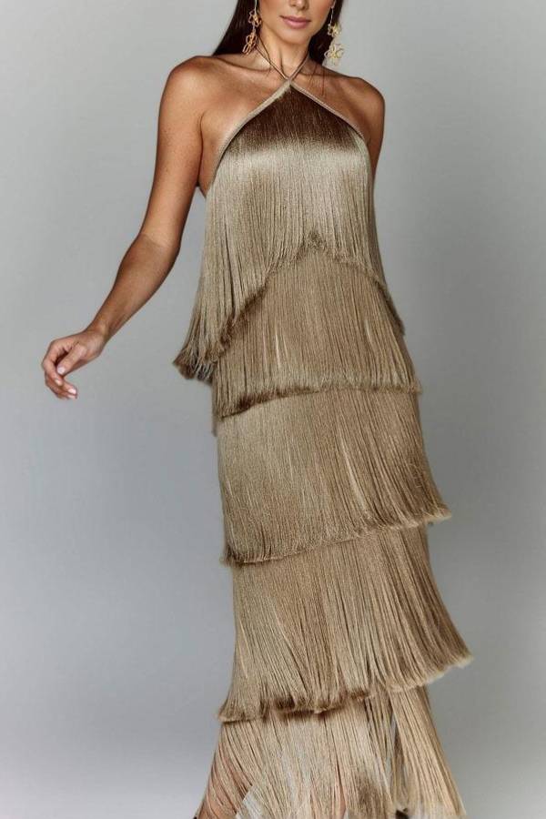 Stylish Fringed Dress